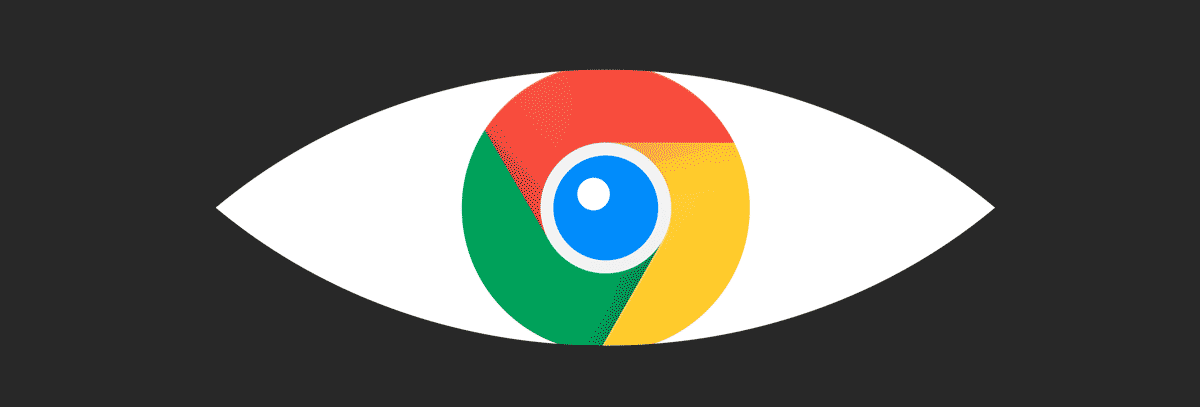 banner image showing an eye with the Google Chrome logo as the iris, shifting back and forth and blinking